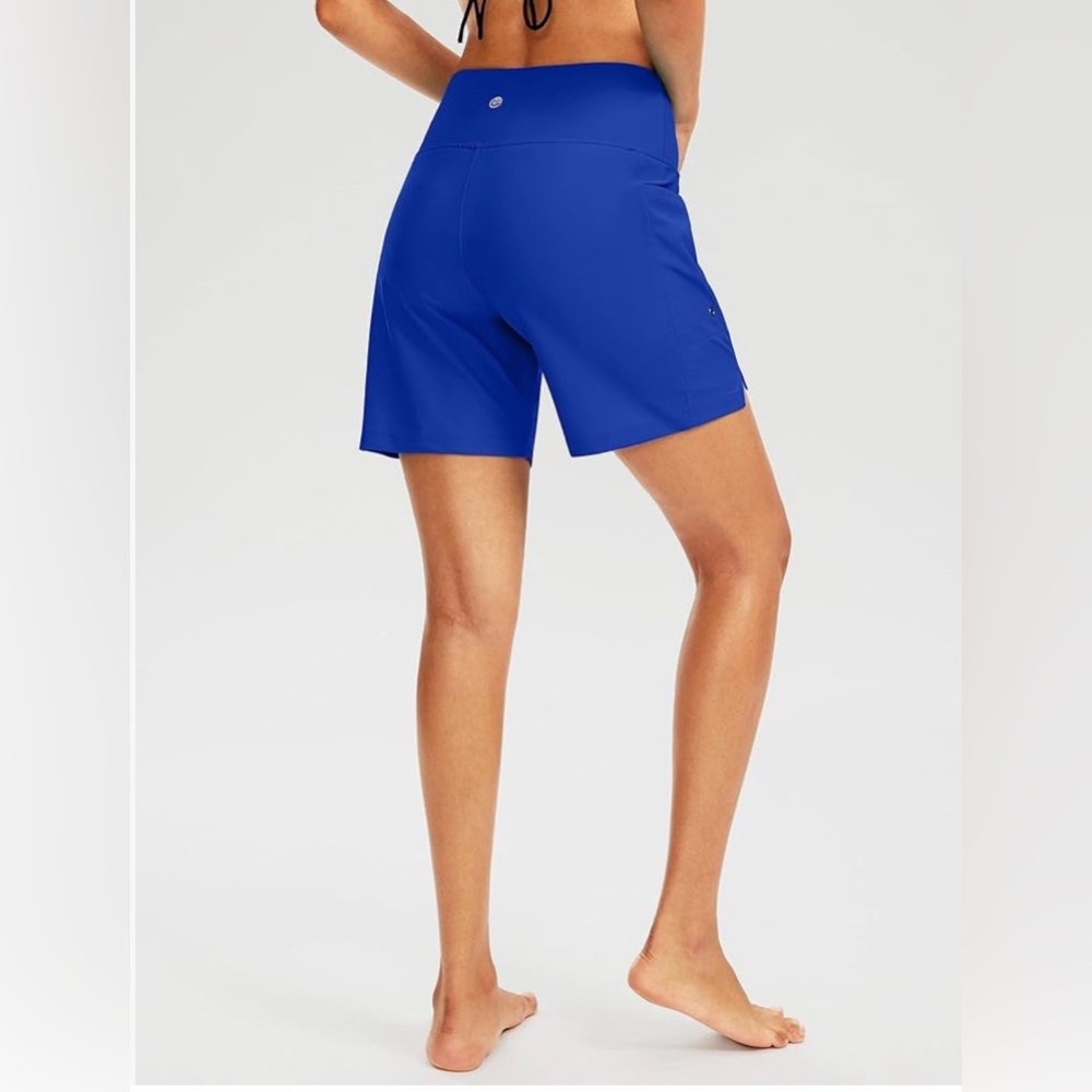 NWT G Gradual Women's 7" Long Swim Board Shorts High Waisted Quick Dry - Picture 3 of 6